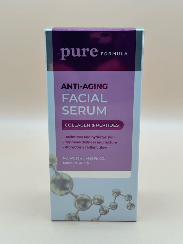 Pure Formula Collagen & Peptides Facial Serum Hydration & Radiant Glow 1.69 oz