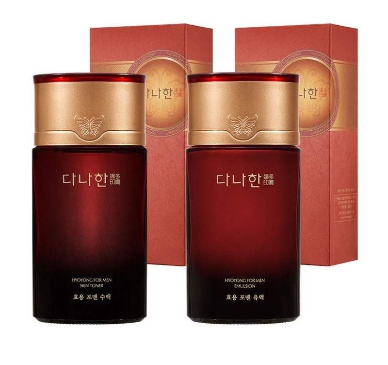 DaNaHan HyoYong For Men Oriental Herb Skin Care Set Anti-Wrinkle&Brightening 2PC