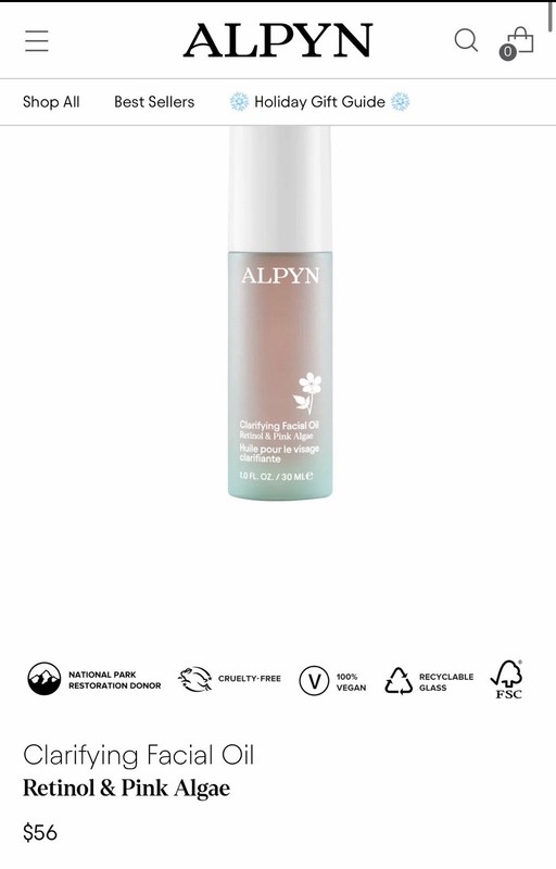 Alpyn Beauty Clarifying Facial Oil 1 oz / 30 mL gallery