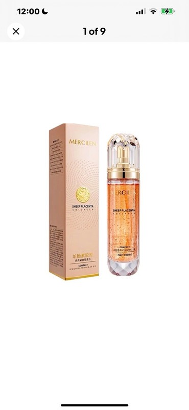 MERCILEN Sheep Placenta Collagen Essence 3.38oz Brighten Hydrate Anti-Aging