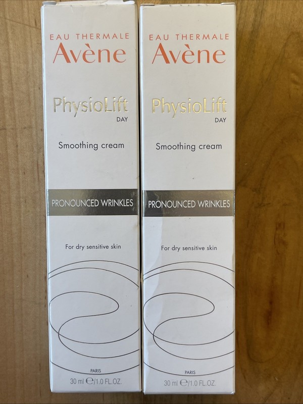 X2 Avene PhysioLift Day Smoothing Cream For Wrinkles 1oz Sell By Date4/25