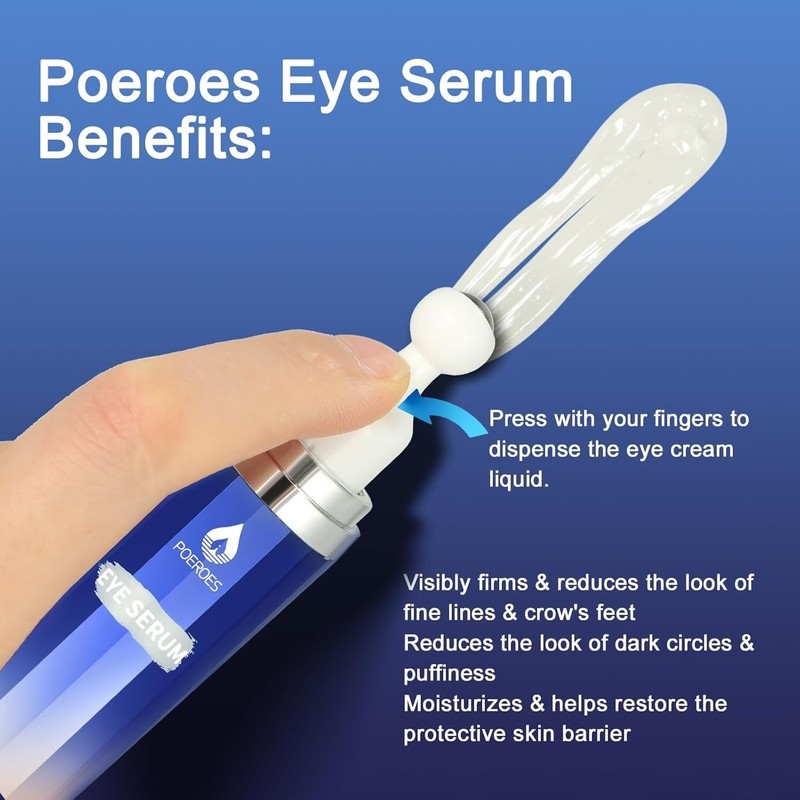 Eye Serum with 8% Caffeine 8% Retinol Hyaluronic Acid Niacinamide peptides for P gallery