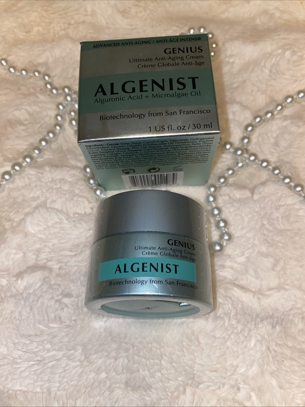 Anti-Aging Cream Algenist Genius Alguronic Acid and Microalgae Oil 1oz/30ml NIB gallery