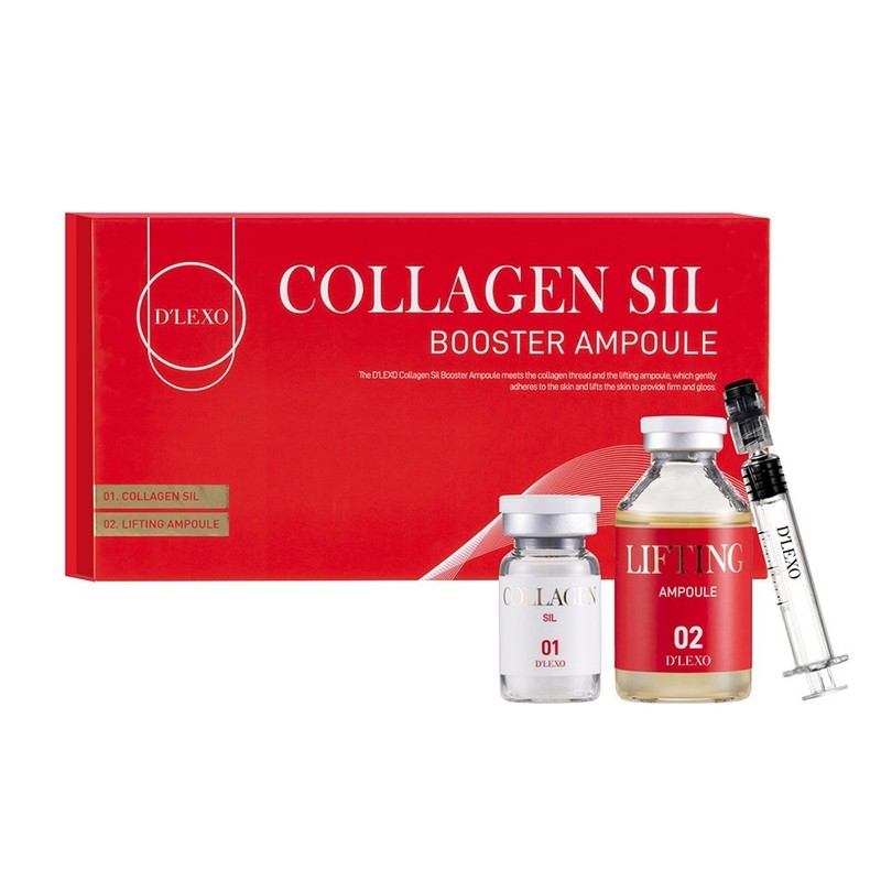 DERMALINE D’LEXO Collagen Sil Booster Ampoule 70mg*4ea+35ml K-Beauty