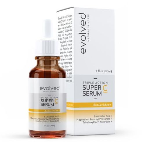 Vitamin C Serum Evolved Company Anti Aging Anti Wrinkle Organic Collagen sw