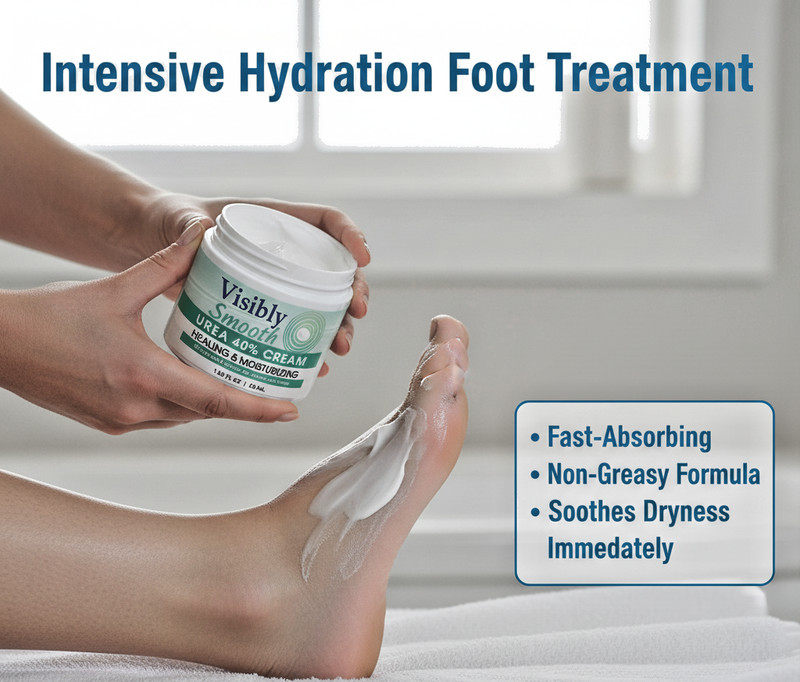 Urea Cream 40%, Foot cream for Dry Cracked Heels Maximum Strength health & Skin
