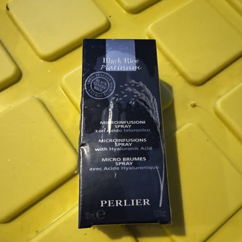 Perlier Black Rice Platinum Microinfusions Spray w/ Hyaluronic Acid – 1.0 fl oz