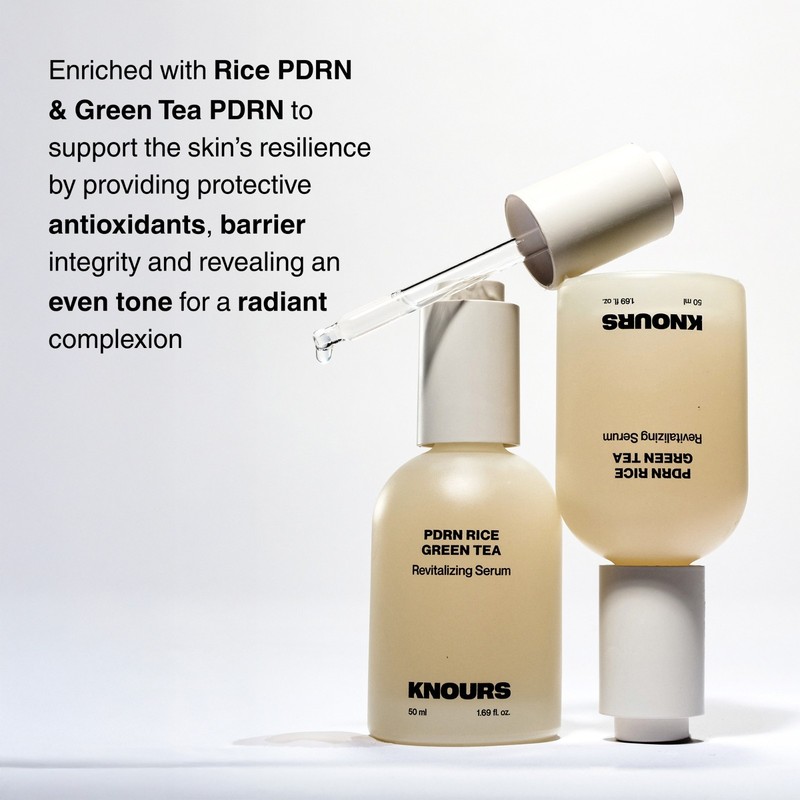 Knours PDRN Rice & Green Tea Revitalizing Serum 50ml | Hydrating Face Serum gallery