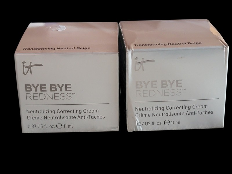 Lot 2 It Cosmetics Bye Bye Redness Neutralizing Cream Full Sz .37 Neutral Beige