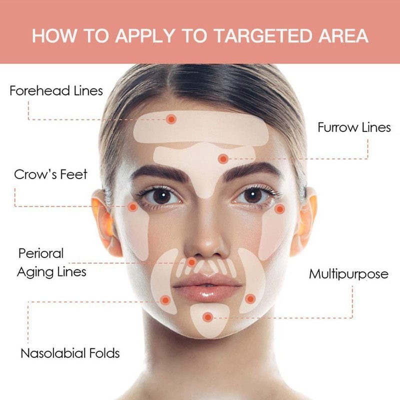 Facial Wrinkle Smoothing Strips - 256 Reusable Patches for Fast Results gallery