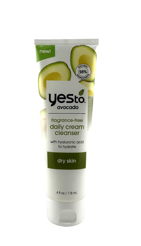 Yes To Avocado Daily Cream Cleanser, Eye Cream & Hyaluronic Acid Serum -Lot of 3 gallery