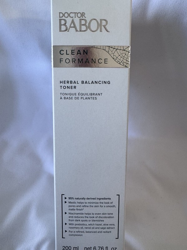 Babor Herbal Balancing Toner 200ml 95% Natural Ingredients Pore Minimizing