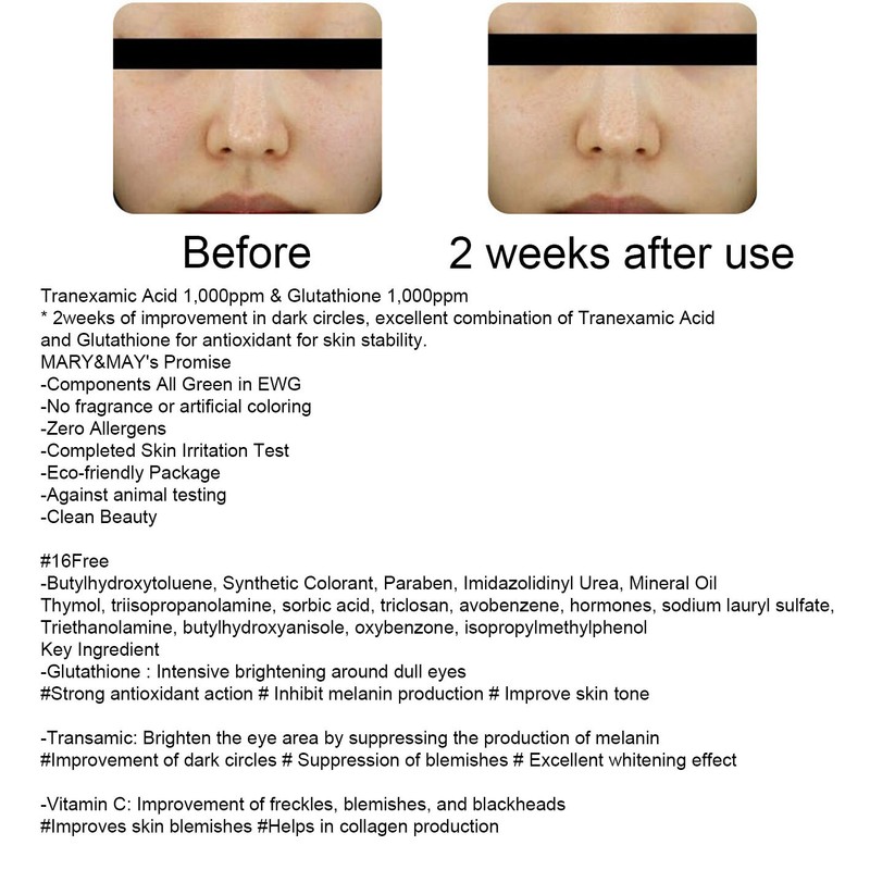 MARY&MAY Tranexamic Acid + Glutathione Eye Cream 1.05oz/30g Anti-aging K-Beauty gallery