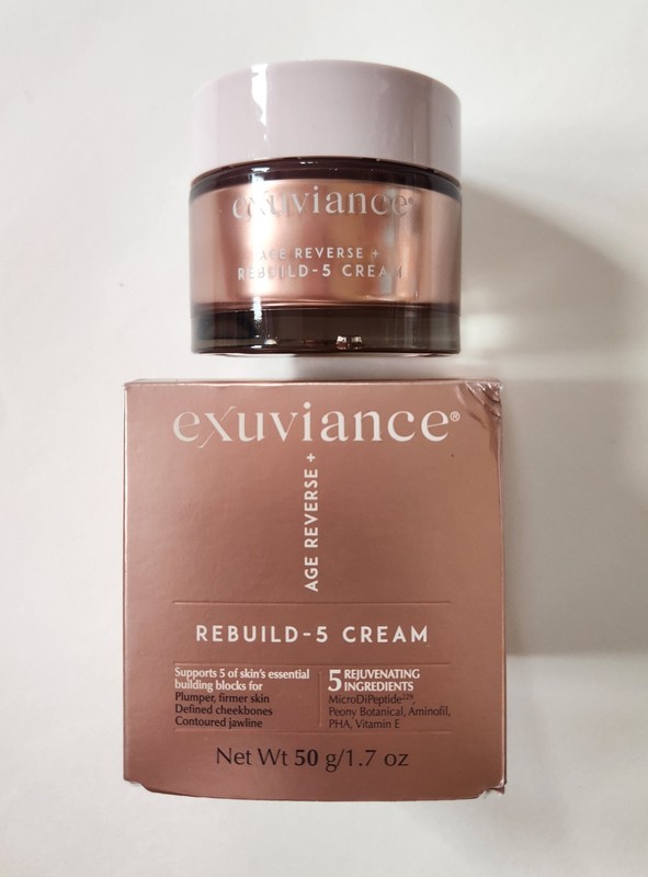 NEW Exuviance AGE REVERSE + Rebuild-5 Firming & Moisturizing Face Cream 1.7 Oz