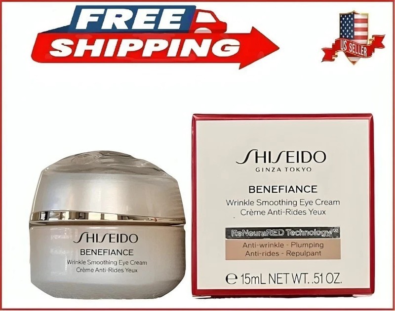 SHISEIDO BENEFIANCE Wrinkle Anti-Aging Smoothing Eye Cream 15 ml 2 pack gallery
