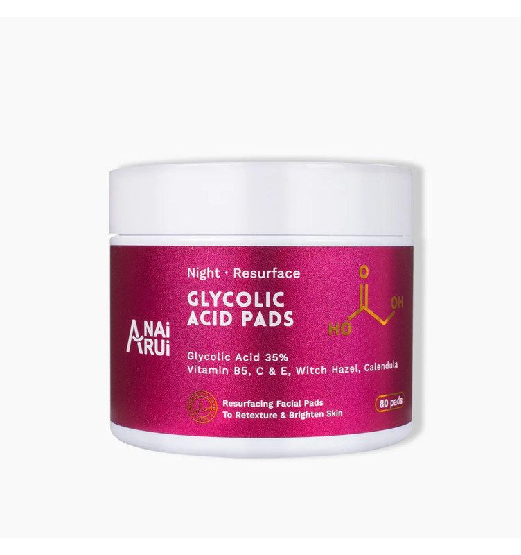 Anai Rui 35% Glycolic Acid Pads B5, C, & D, witch hazel (80 pads) sealed NIB