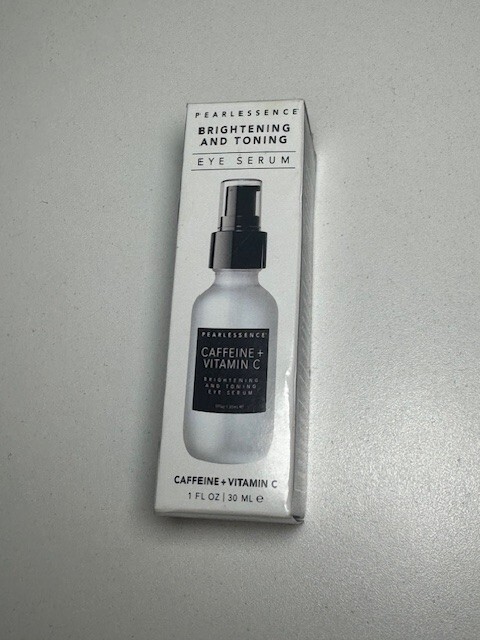 Pearlessence Brightening and Toning Eye Serum Caffeine + Vitamin C 1 fl oz new