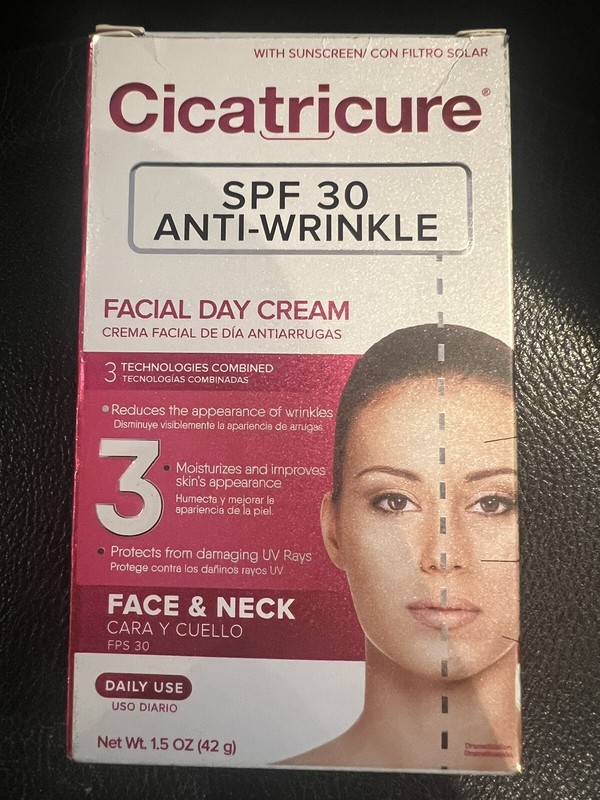 Cicatricure Anti-Wrinkle Facial Day Cream. Moisturizer & Sunscreen. SPF30. 1.5oz