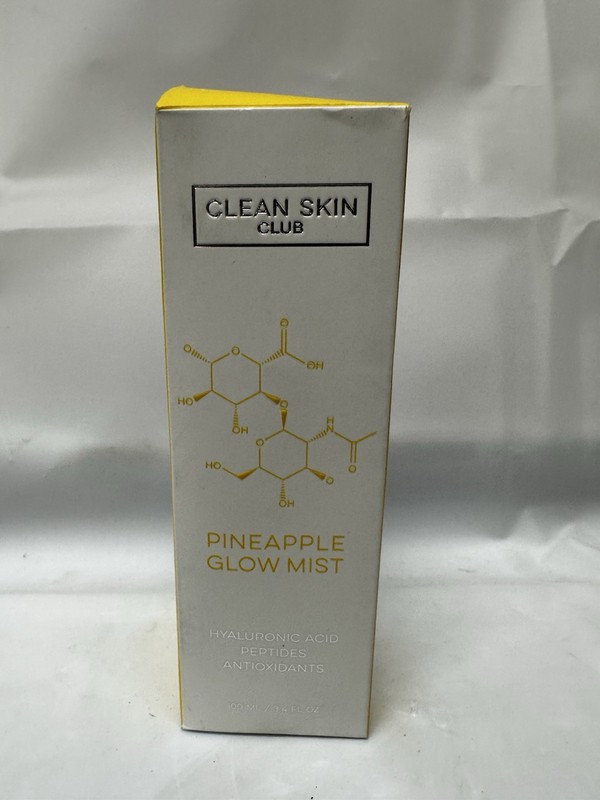 Clean Skin Club Pineapple Glow Mist Hyaluronic Acid Antioxidants 100mL/3.4oz NIB