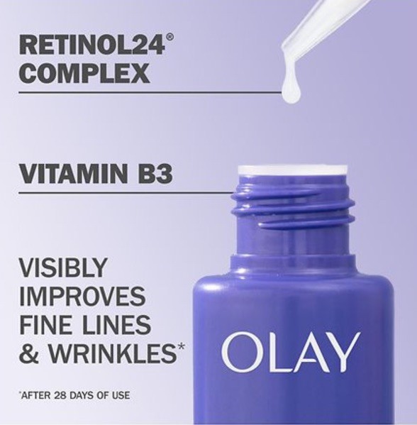 Olay Retinol 24 Night Smoothing Serum 1.3 oz OL20 New – Sealed gallery