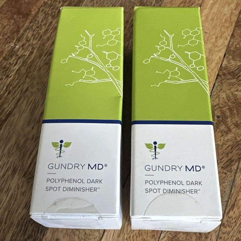 2x Gundry MD Polyphenol Dark Spot Diminisher Anti-Aging Serum 1oz Each (2 Pack).