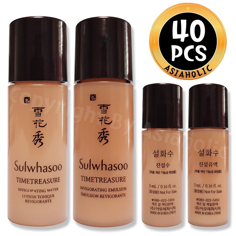 Sulwhasoo Timetreasure Invigorating 5ml Water + Emulsion (10pcs ~ 100pcs) Newest gallery