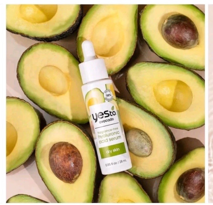 Yes To Avocado Fragrance Free Dry Skin Hyaluronic Acid Serum 0.95oz ~ New