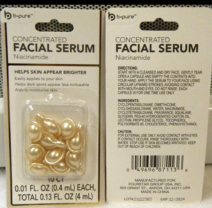 2 B-Pure Concentrated Facial Serum Niacinamide For Brightening Skin & Dark Spots