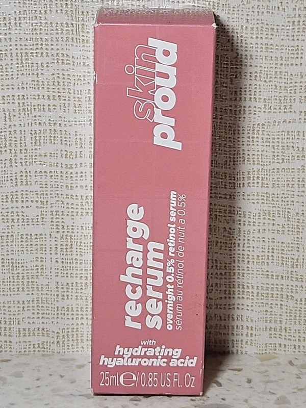 Skin Proud Recharge Serum Overnight 0.5% Retinol Serum Hyaluronic Acid Face