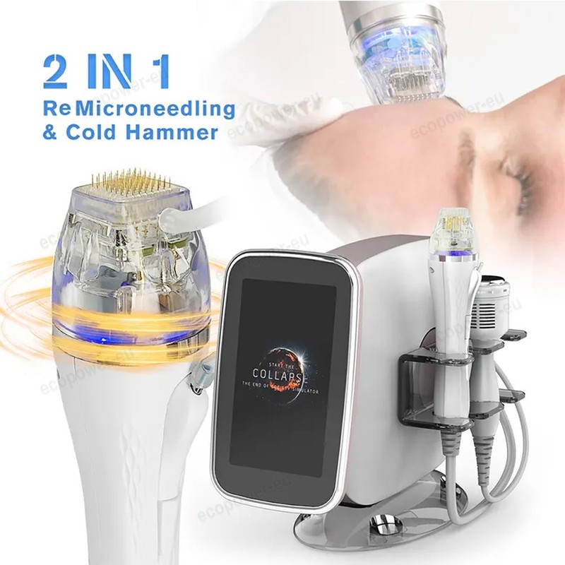 2IN1 fractional radiofrequency Gold-RF beauty machine cold hammer acne removal gallery