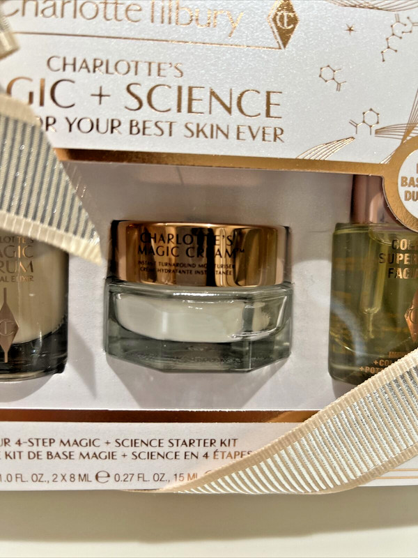 Charlotte Tilbury 4Step Magic+Science Kit Toner, Elixir, Facial Oil, Magic Cream gallery