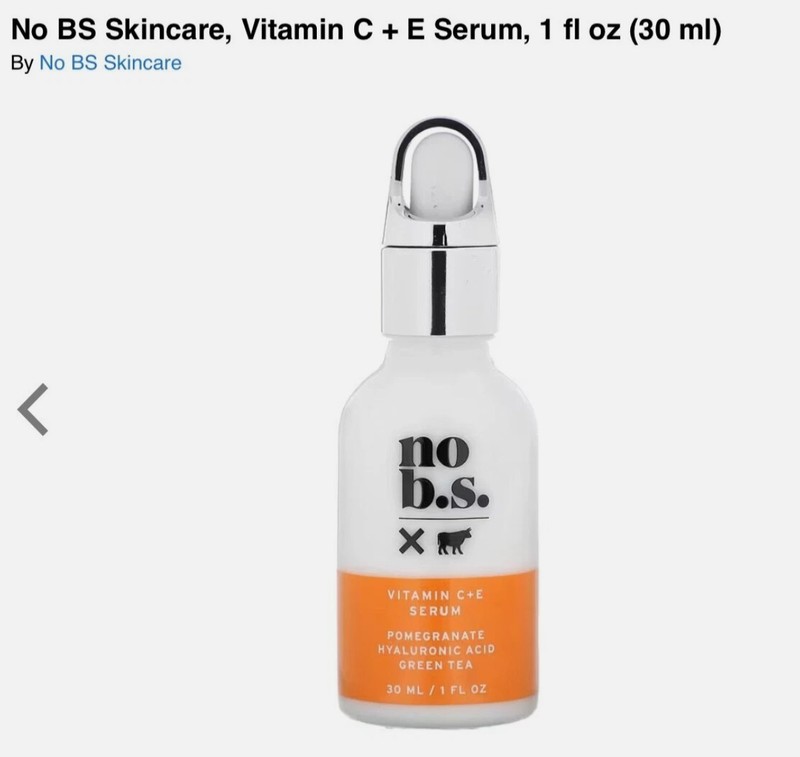 No BS Skincare, Vitamin C + E Serum, 1 fl oz New Sealed Box