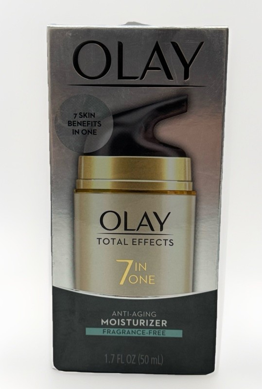 olay total effects 7 in one moisturizer 1.7oz ea fragrance free scuffed box