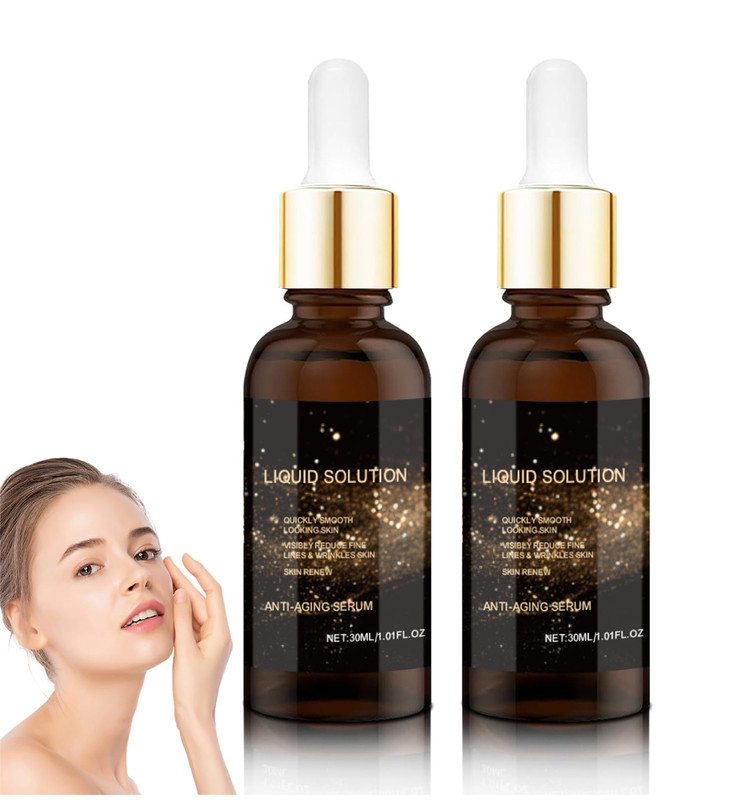 2PCS Face Serum, liquid solution anti aging serum,antiaging face serum, smoothes