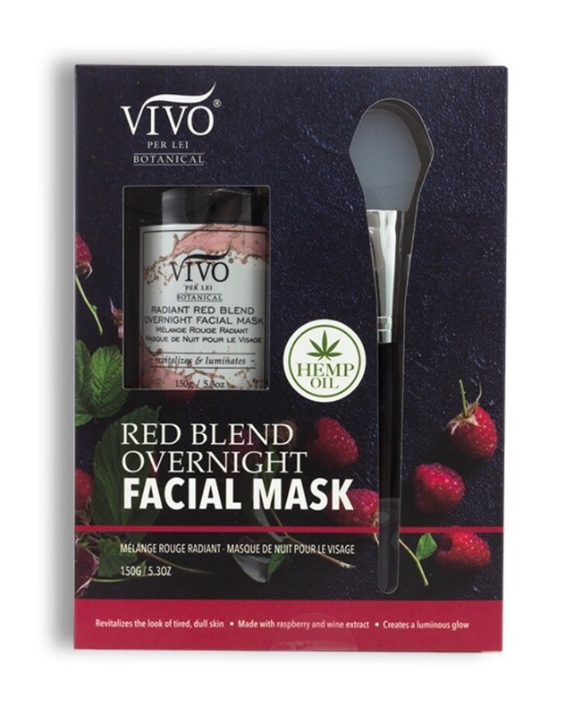 Vivo Per Lei Red Blend Overnight Facial Mask With Raspberry And Wine Extract NEW