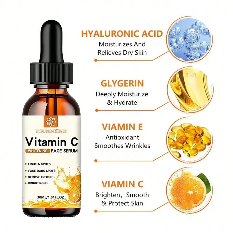 Vitamin C Skin Care Serum Face Essence Hydrating Brightening Moisturizing gallery