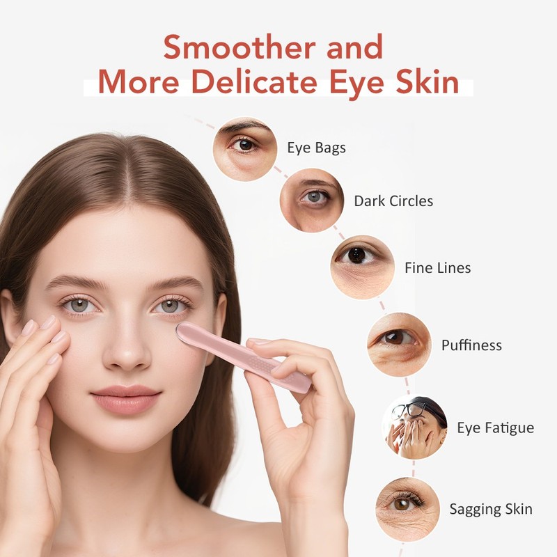 Eye Massager Wand Vibration Warm Compress/Eye Cream for Dark Circles Puffiness gallery