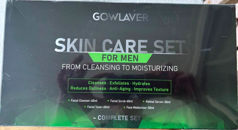 GOWLAVER SKIN CARE; 2 SETS, Facial Cleanser Toner Scrub Serum