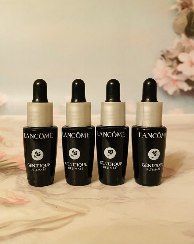4x Lancome Genifique Ultimate Recovery Serum .23oz/ 7ml each, New Fresh