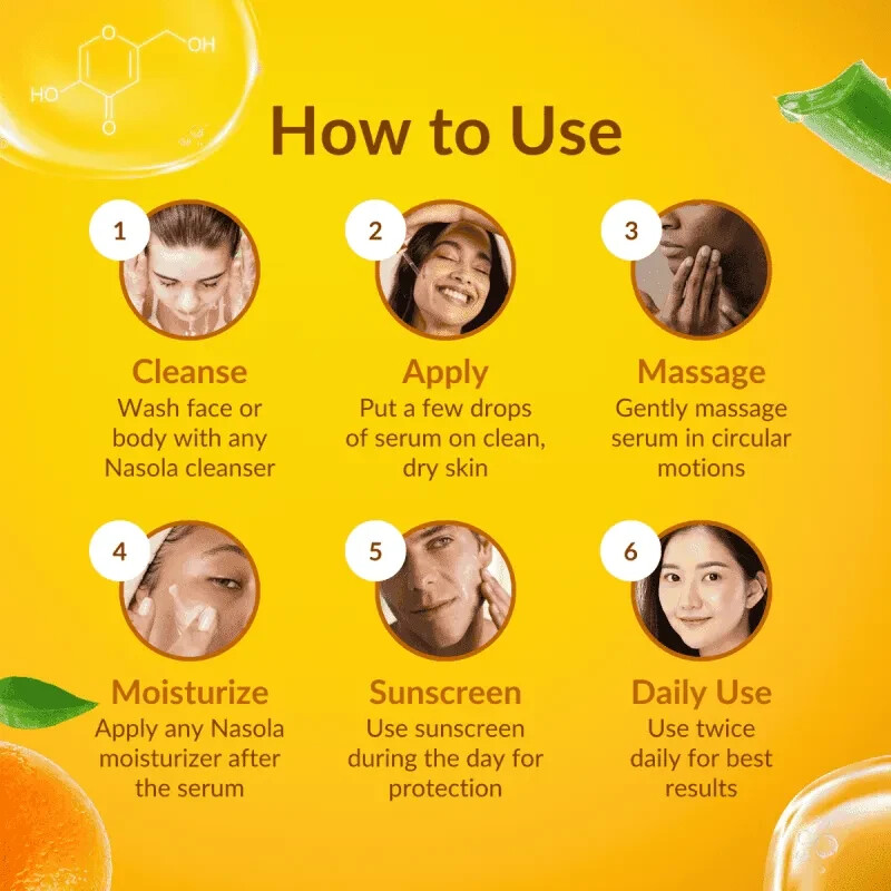 KOJIC ACID Skin Whitening Lightening Brightening Serum Bleaching/Spot Fade Cream gallery