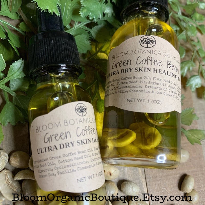 Green Coffee Facial Oil Serum| Under Eye Serum| Face Primer| Dry Skin Relief| gallery
