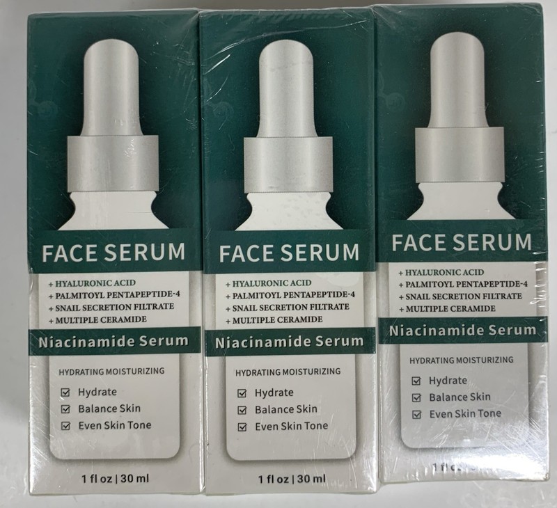 Lakibole Niacinamide Face Serum Lot Hyaluronic Acid Snail Peptide Ceramide 3 Bot