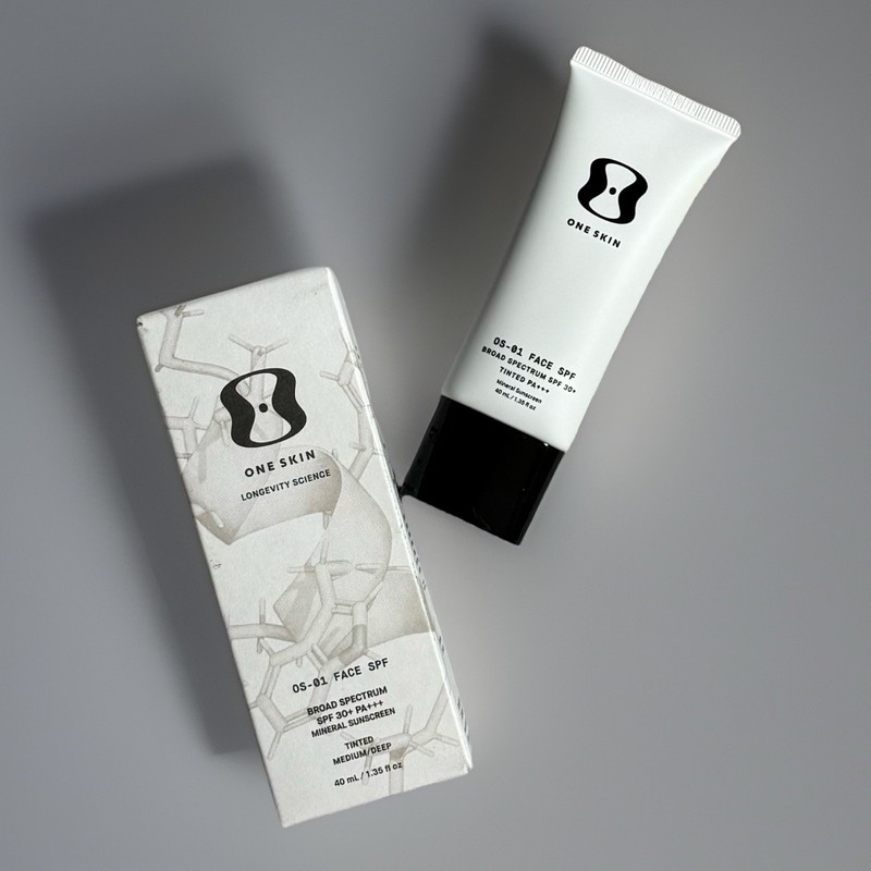 OneSkin FACE SPF OS-01 Peptide Mineral Sunscreen SPF 30+ Medium/Deep 50mL NEW gallery