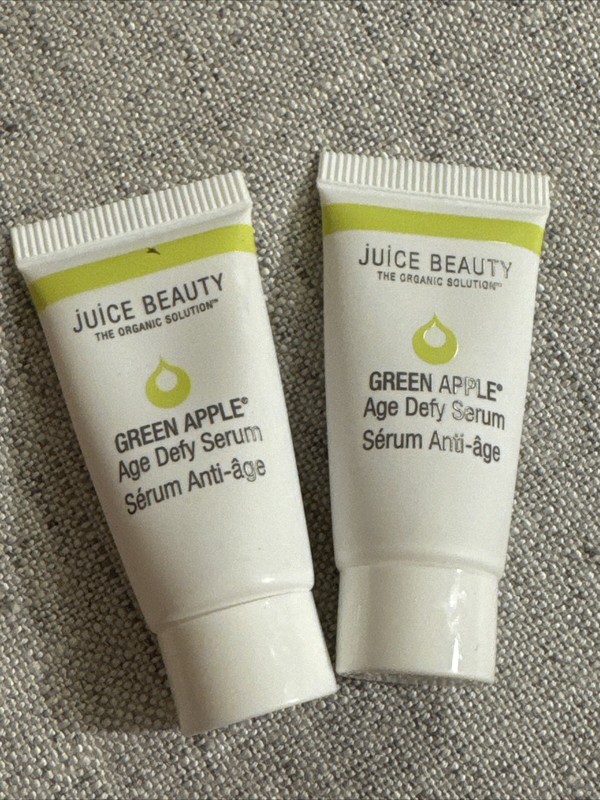 SET OF 2 Juice Beauty Green Apple Age Defy Serum .26 fl oz / 7.8 ml Sample NEW
