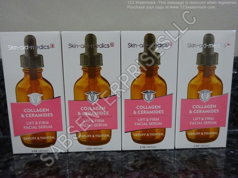 4 Skin-aid-medics COLLAGEN & CERAMIDES Lift & Firm Facial Serum 2 oz. NEW