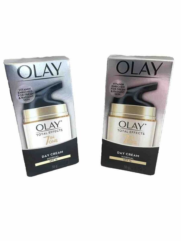 OLAY Total Effects Lot of 2 Face Cream 7 In One SPF 15 Day Lotion 1.7 OZ 50g New