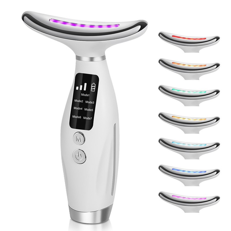 Facial Massager LED Light Therapy Face Neck Lift Anti-Wrinkle Tightening Device gallery