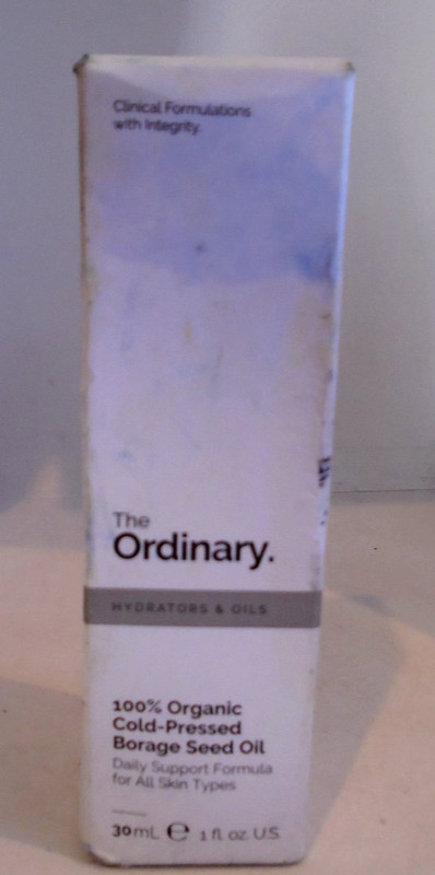 THE ORDINARY 100% Organic Cold Pressed Borage Seed Oil – 1 fl oz 30ml