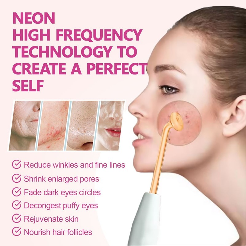 High Frequency Facial Wand- Portable Handheld High Frequency Facial Machine Skin gallery
