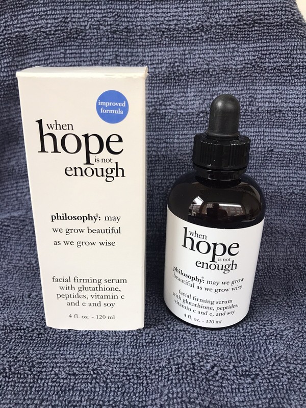 Philosophy When Hope is not Enough Facial Firming Serum, 4 oz-120 ml~NEW In Box!
